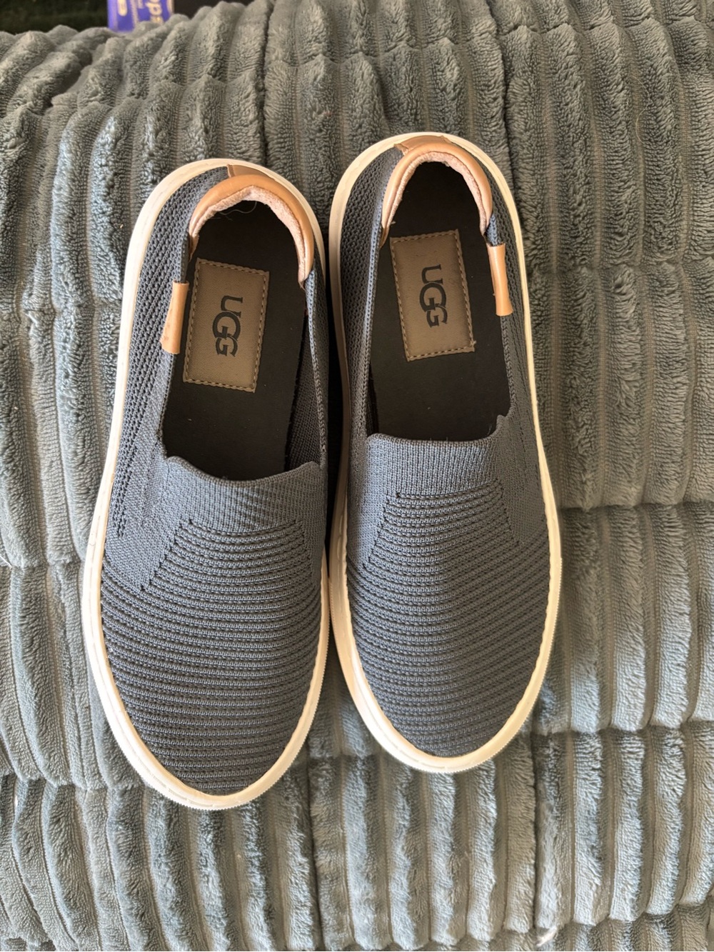 UGG' Slip-On Knit Sneakers in Charcoal